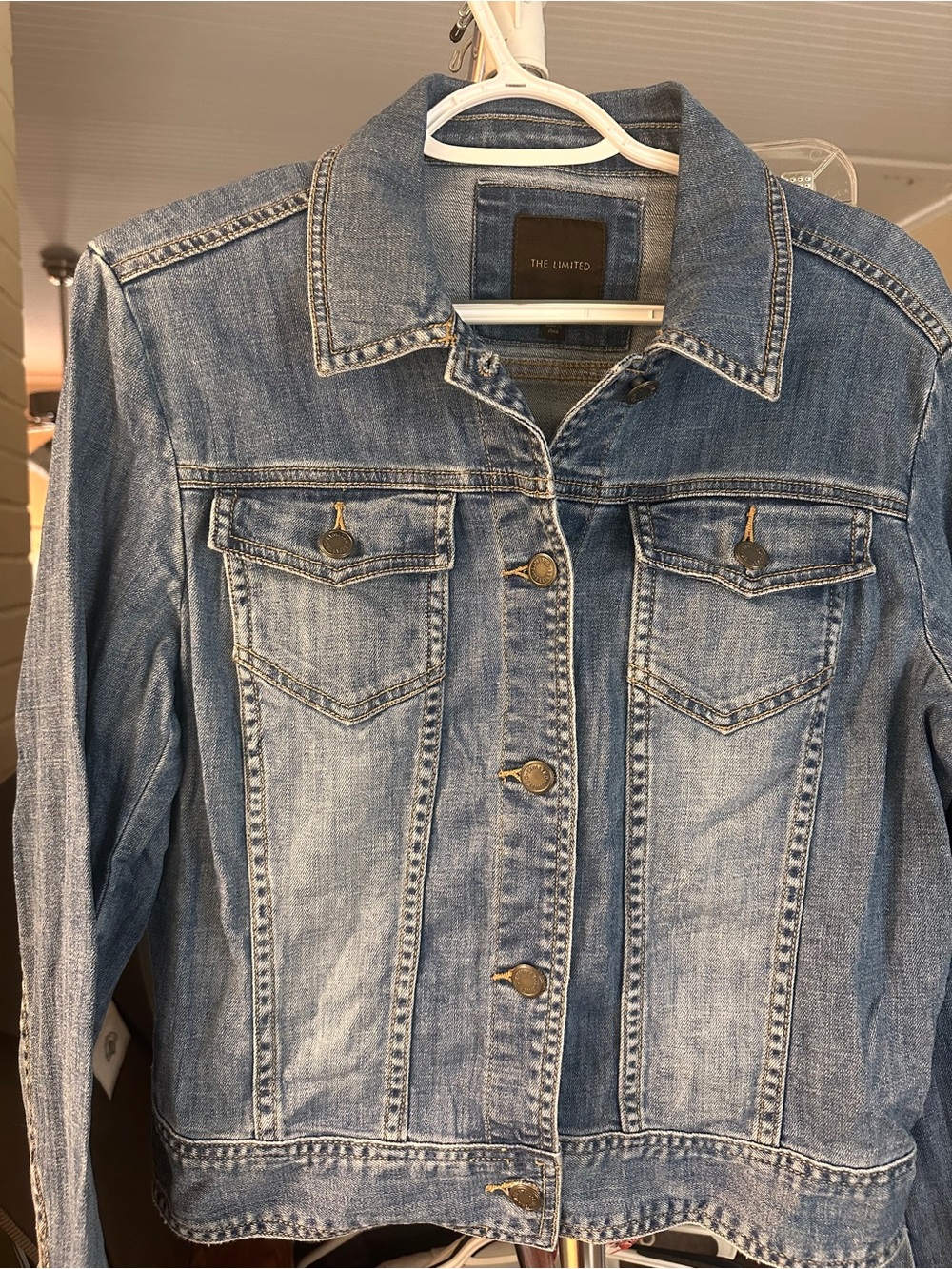 The Limited Light Blue Denim Jacket - Classic Button-Front - Picture 2 of 4